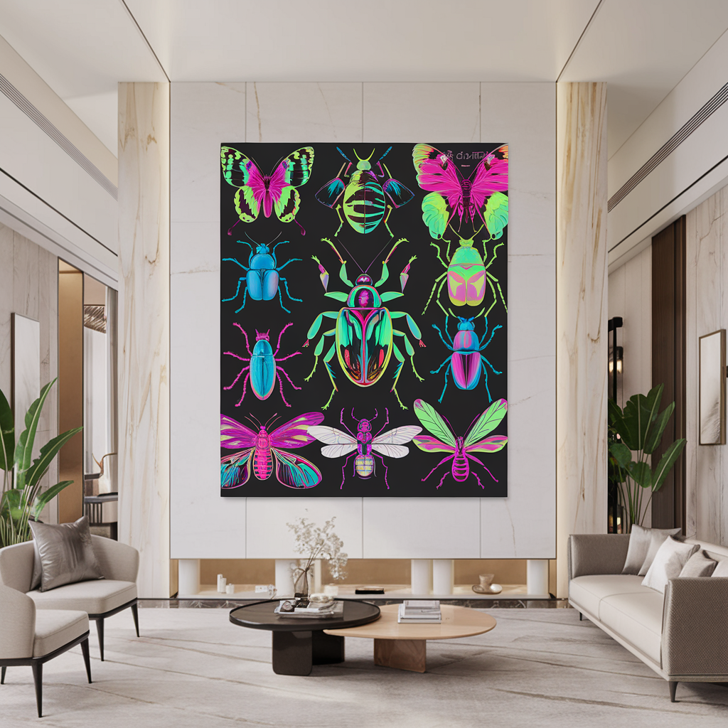 Immersive Insect Art Canvas