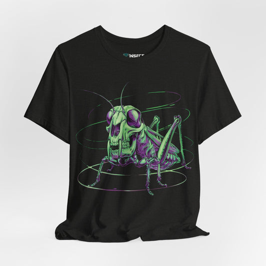 Eerie Grasshopper Skull Spectral Tee