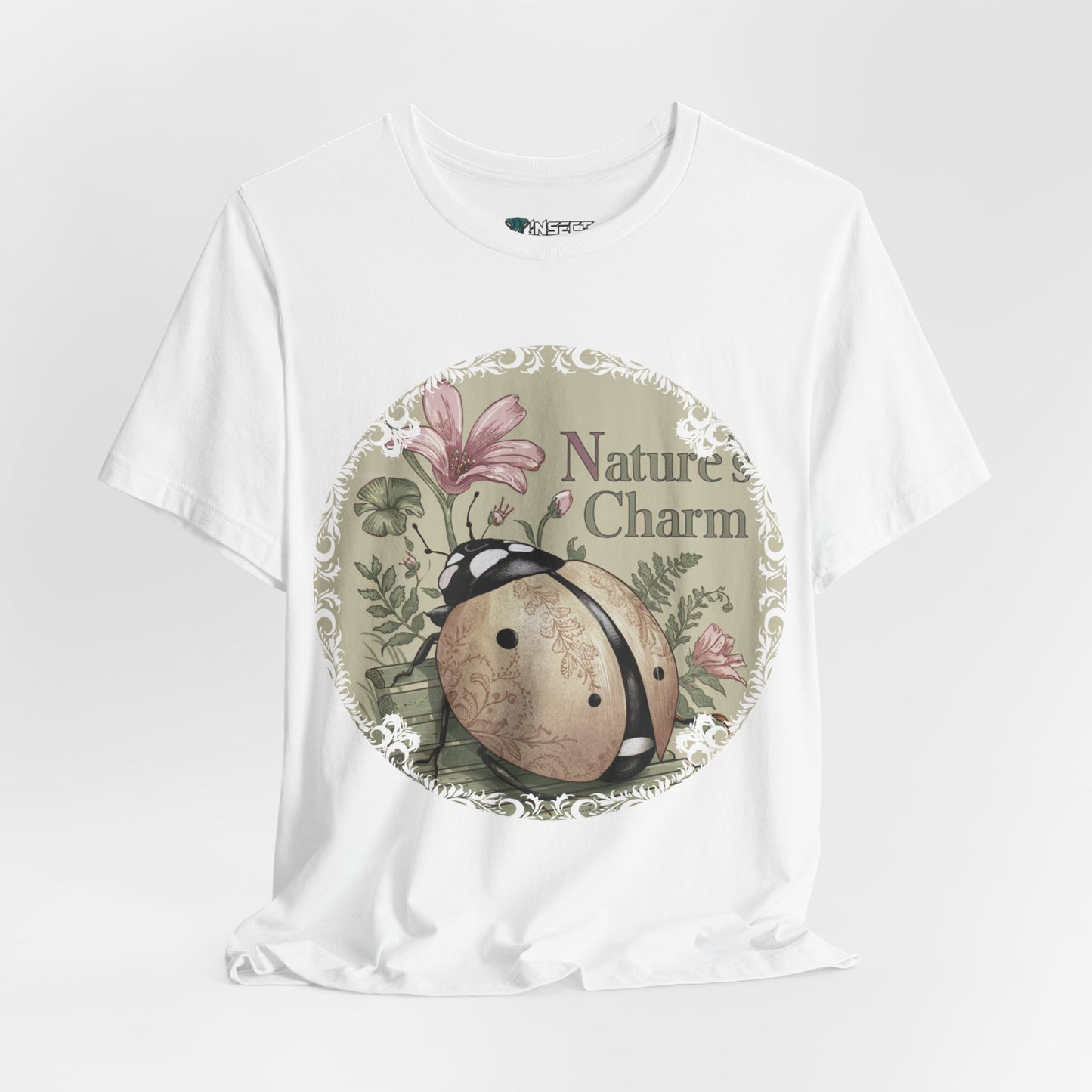 Nature's Charm – Vintage Garden Ladybug Tee