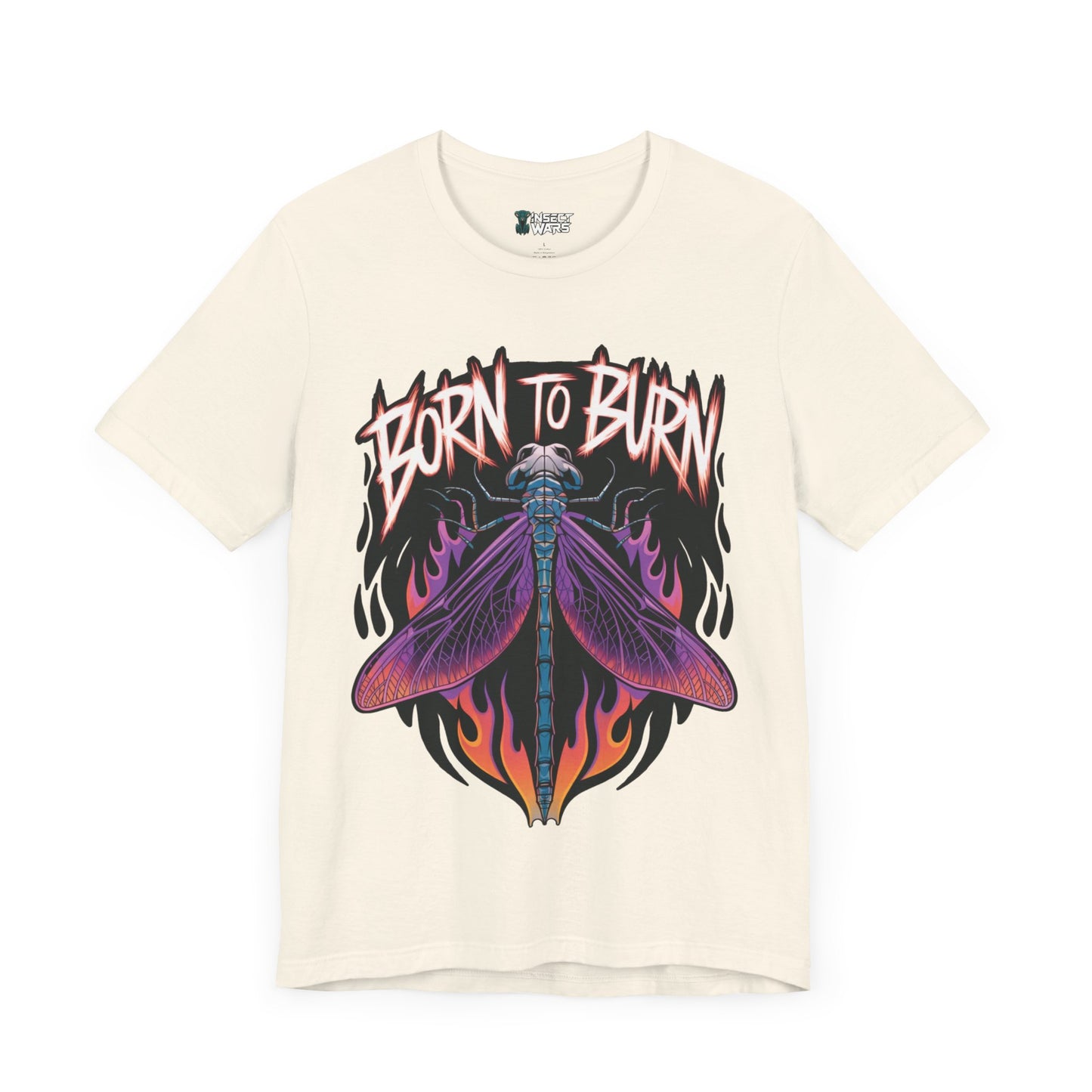 Dragonfly Skull Neon Blaze Tee