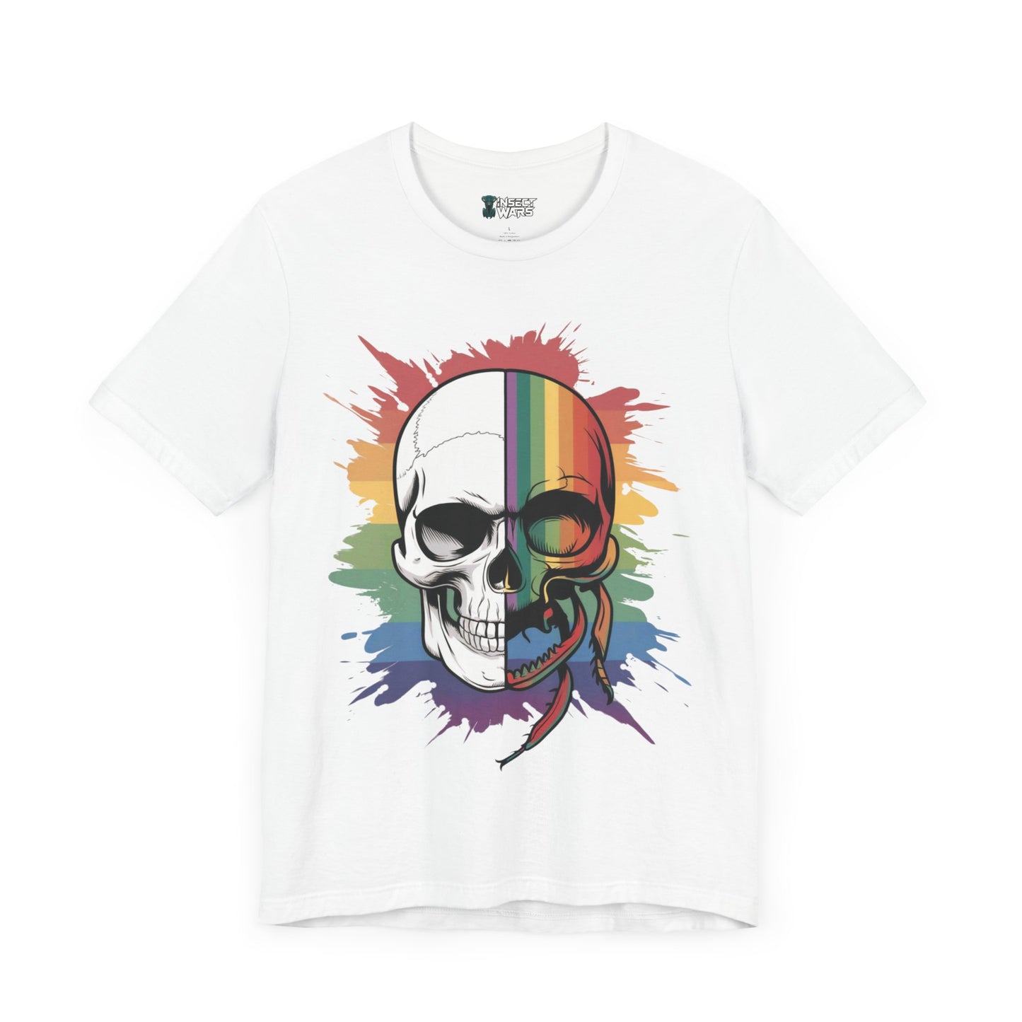 Rainbow Skull Fusion Morph Tee