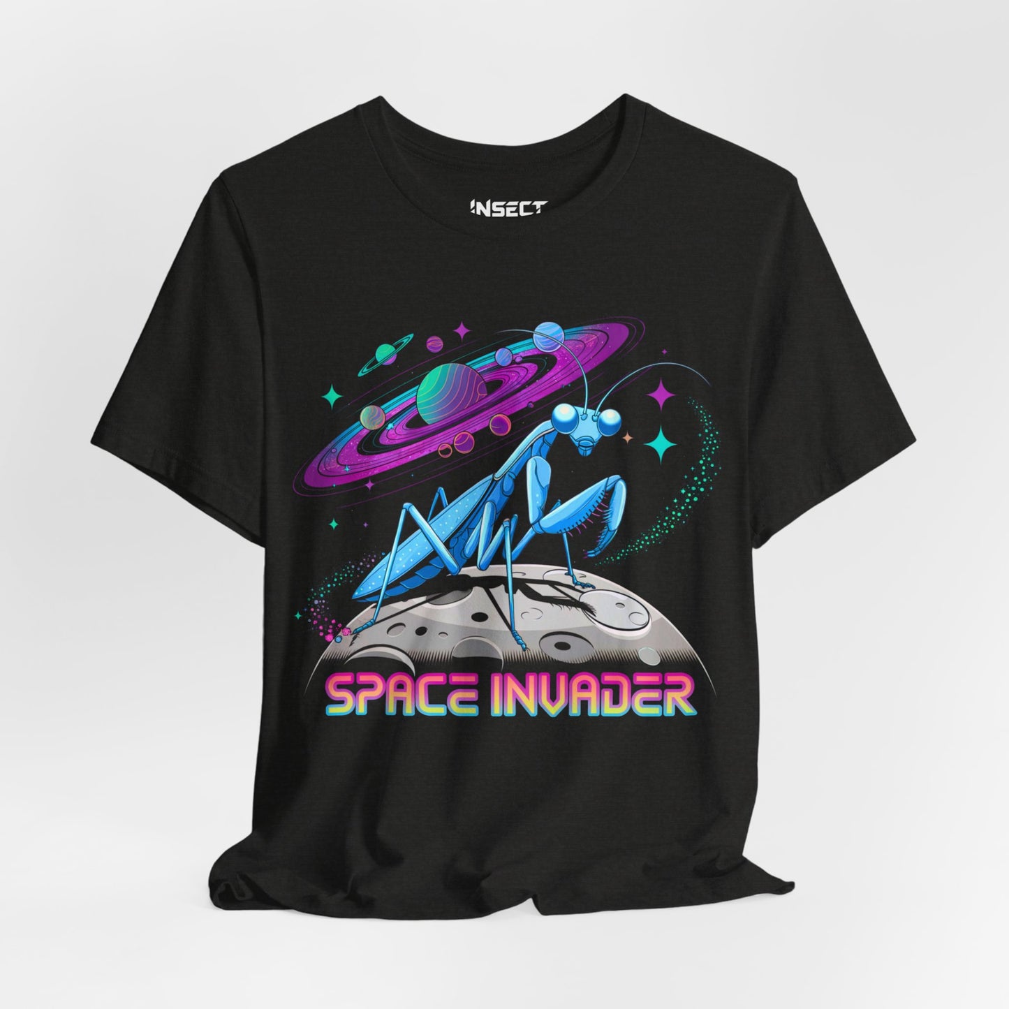 Mantis on the Moon: Space Invader Tee