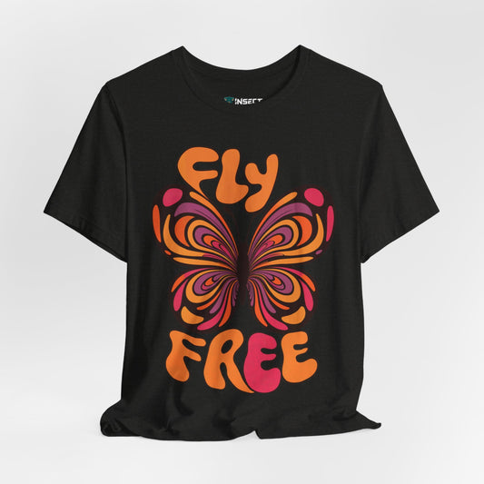 Fly Free – Psychedelic Butterfly Tee