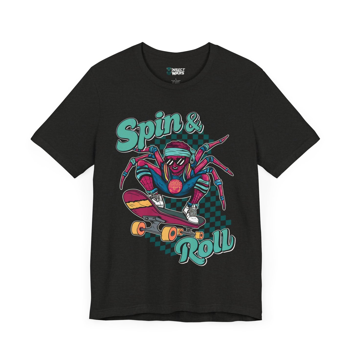 Spin & Roll – Retro Skater Spider Tee