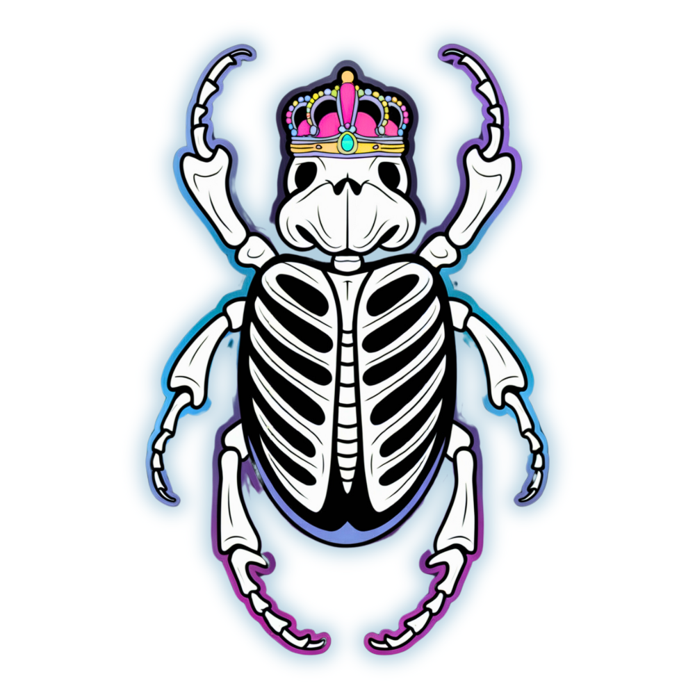 Beetle Skeleton King Regal Tee