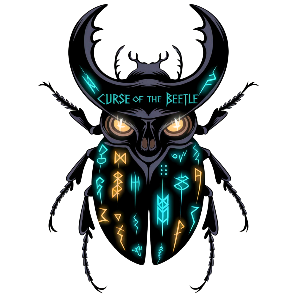 Beetle Skull Rune Curse Tee