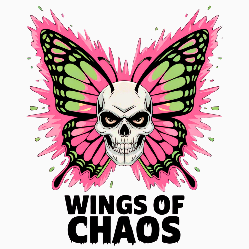 Butterfly Skull Chaos Wing Tee